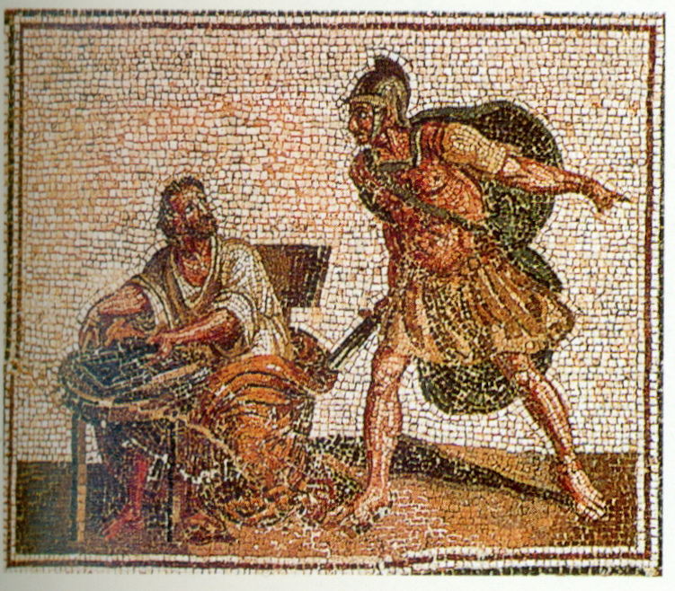 Archimedes_before_his_death_with_the_Roman_soldier,_Roman_mosaic